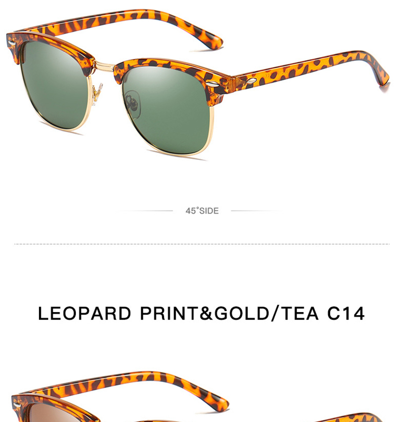 RBROVO Halbrandlose Retro-Sonnenbrille für Herren, 223 Markenbrille für Damen/Herren, klassische Brille für Herren, Lunette Soleil Femme_voghion.com