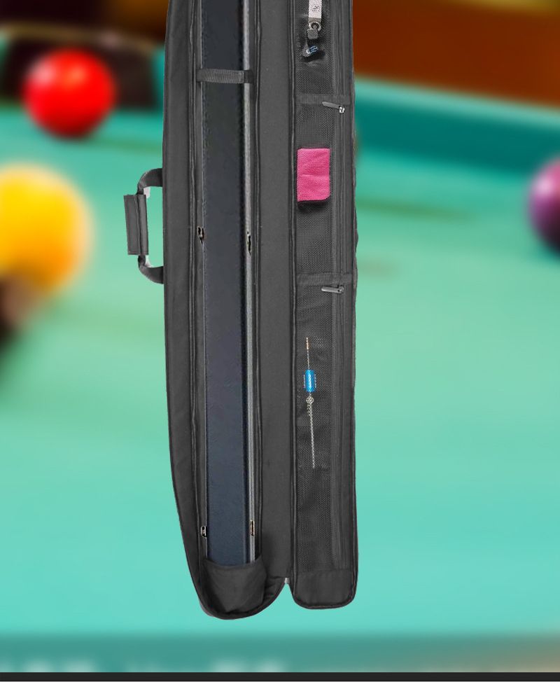 New Model Billiard Cover Protective Small Head Through Aluminum Alloy Double Triple Slot Rod Case Cue Storage Bag_voghion.com