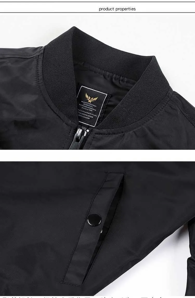 Chaquetas para hombres 2022 Chaquetas Para Hombre Custom Casual A prueba de viento Piloto Chaqueta de gran tamaño Vuelo Satén Invierno para Outwear_voghion.com