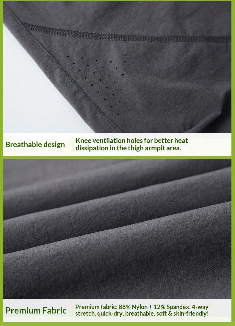 001 Ice Oxygen Breathable Men Outdoor Sports Hiking Men's Casual Quick-Dry Elastic Loose Thin Pants_voghion.com