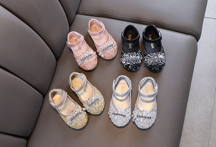 Scarpe da ballo per bambina, bambina, principessa, con diamanti, singole, per spettacoli di danza, per bambini grandi_voghion.com