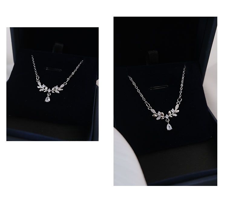 Sterling Silver Necklace Little Prince Wheat Spike Light Luxury Niche Design High-end Collarbone Chain Girlfriend Best_voghion.com