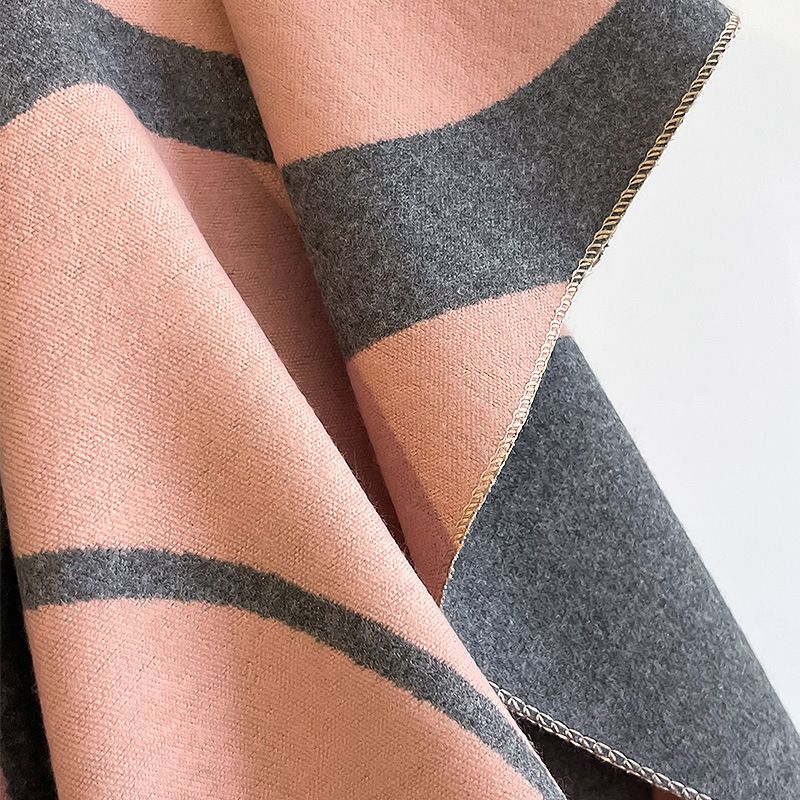 Design High-End-Kaschmirschal für Herbst und Winter, verlängerter, warmer Schal für Damen, vielseitige Farbabstimmung_voghion.com