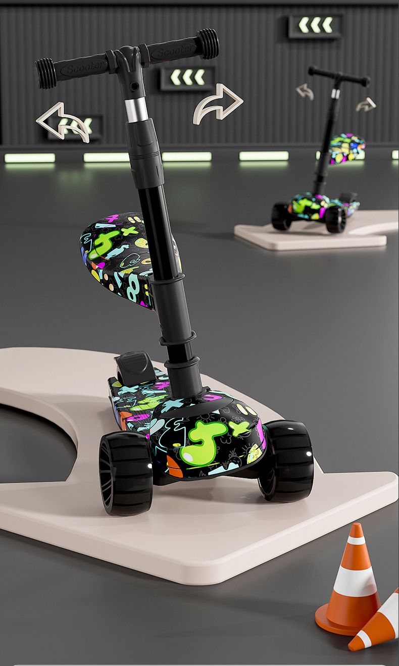Kanner-Scooter 2-6-8 Joer aalt Jong a Meedchen Puppelches-Scooter Kanner-Outdoor-Jo-Jo-Spillauto_voghion.com