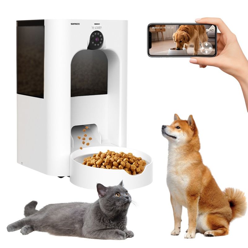 4L Smart Automatic Pet Feeder Cat Dog Food Dispenser Timer & Portion Control_voghion.com