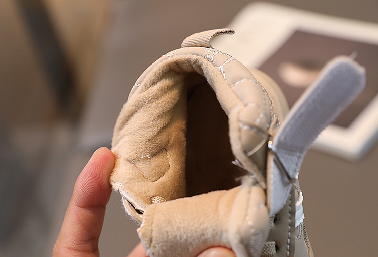 Kinderschuhe, Kinder-Sneaker, Mädchen-Schuhe, Brotschuhe, Jungen-Baby-Kinderschuhe mit Plüschbrettschuhen_voghion.com