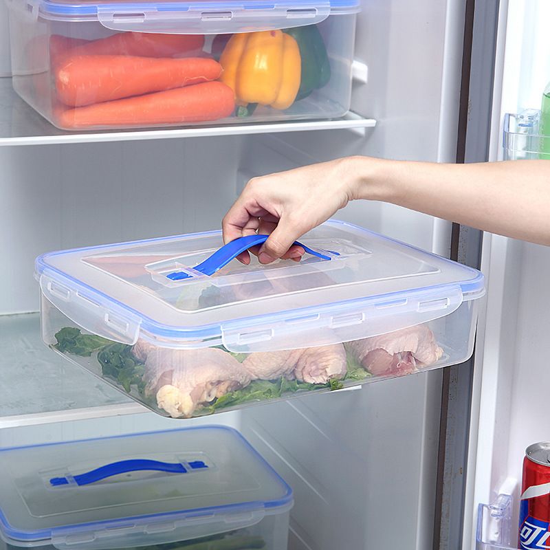 Plastic Refrigerator Transparent Sealed Fresh-Keeping Stackable Fruit Vegetable Grain Storage Convenient Kitchen Freezer_voghion.com