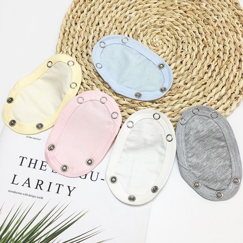 Double-layer Baby's Haggown Extension Piece Pure Cotton Baby's Triangle Haggown Climbing Wear jumpsuit Wrap Fart Clothes Lengthened Cloth Pad_voghion.com