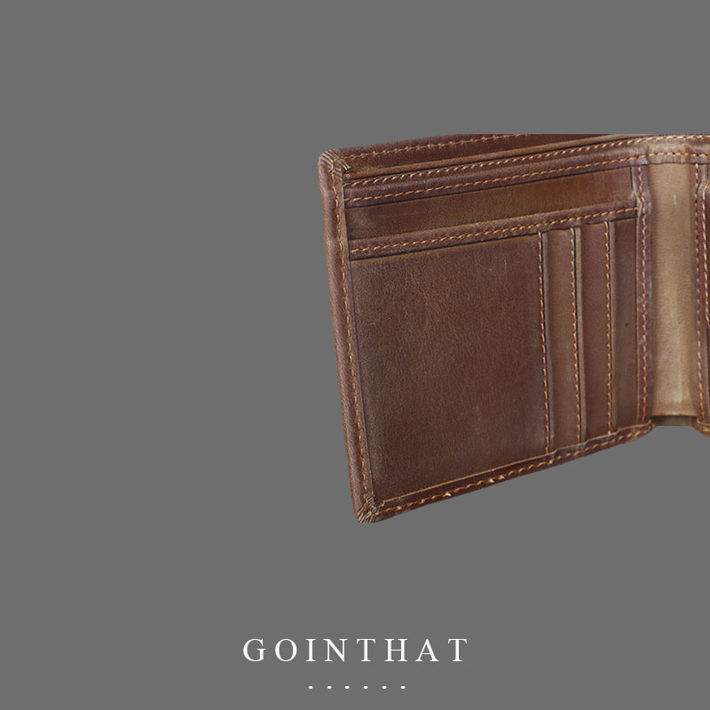 Portafogli da uomo corti originali in vera pelle, portamonete classico sottile, porta carte di credito, portamonete retrò_voghion.com