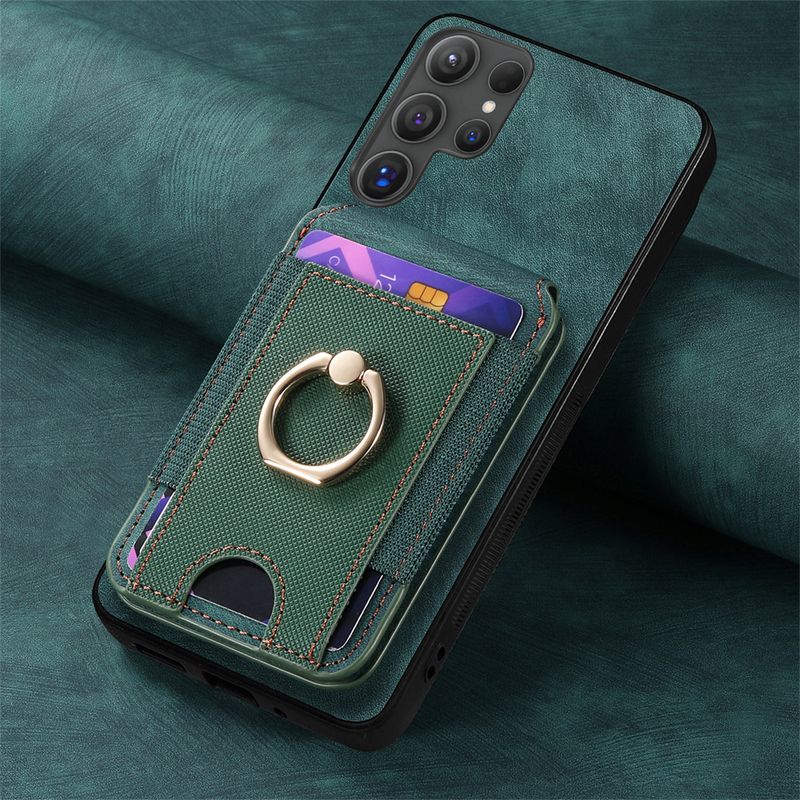 Custodia in pelle con slot per carte di credito e portafoglio magnetico staccabile per Samsung S23 S21 FE S25 S24 S22 Ultra Plus A16 A06 A36 A56 A55 A35_voghion.com