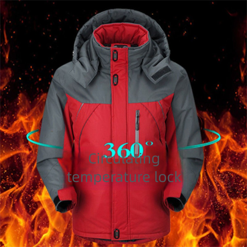 Giacca invernale da uomo con fodera in pile, cappotto in cotone spesso, antivento e caldo, giacca ampia di grandi dimensioni per esterni,_voghion.com