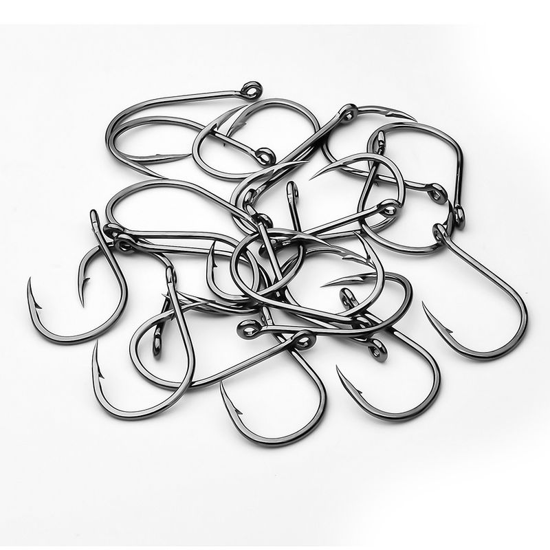 Iseni Soft Worm Single With Barbed Crucian Carp Iron Plate Hook Bulk Hooks Fishing Gear 100pcs/box_voghion.com