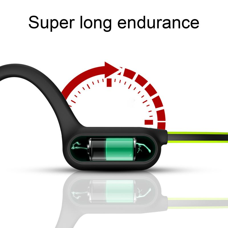 Haken Bluetooth-kompatibel Wasserdichte Kopfhörer Knochen Drahtlose IPX4 Ohr 5,0 Leitung Sport Headset für Laufen_voghion.com