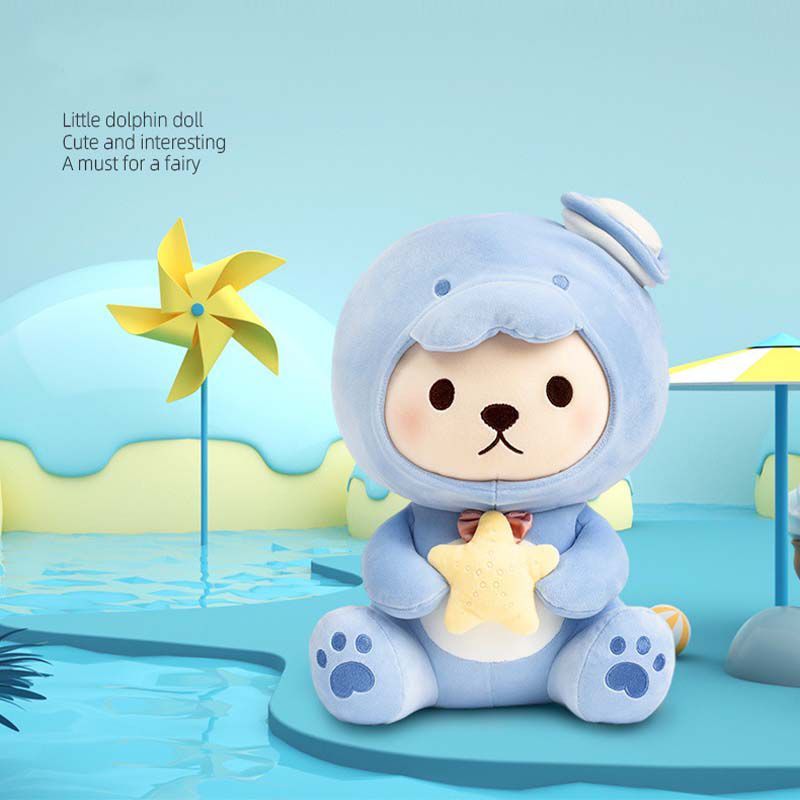 Collezione di orsi Adorabile orsetto di peluche della serie Ocean per un comfort accogliente_voghion.com