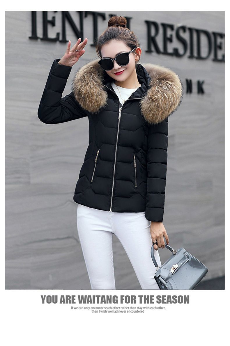 Damen-Wintermantel mit Kunstpelzkapuze, kurze Pufferjacke, warme Steppoberbekleidung für kaltes Wetter, Übergrößen erhältlich_voghion.com
