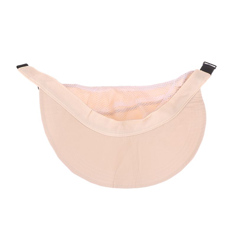 Cappello da pescatore da spiaggia da donna, pieghevole, con visiera larga, regolabile, estivo, a rapida asciugatura, con coda di cavallo, alla moda_voghion.com