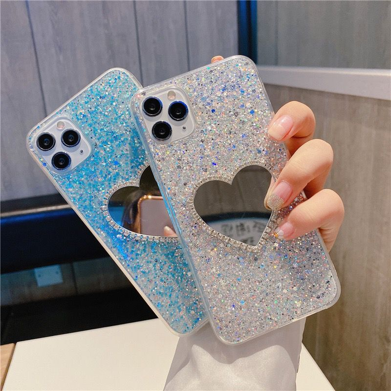 Moda Glitter Paillettes Custodia per telefono a specchio per Huawei Honor 10 Lite 8X 10i 8A 30S 50 X10 Honor 20 Cover in TPU per Huawei Ho_voghion.com
