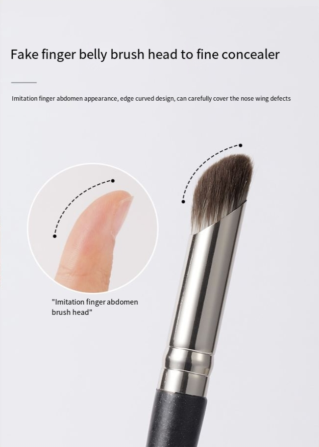 GECOMO Concealer-Pinsel, Einzelpackung, 270 Concealer-Pinsel, Finger-Concealer-Konturpinsel, weiches Haar, Make-up-Pinsel-Werkzeug_voghion.com