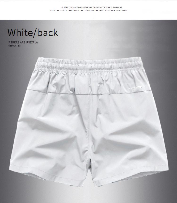 Men's Clothing Fashionable Beach Leisure Solid Color Quick Drying Loose Sports Shorts_voghion.com