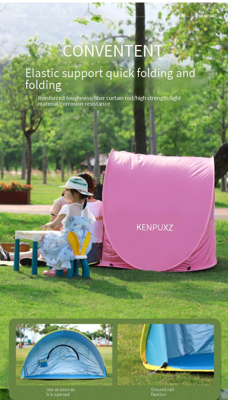 Tenda da spiaggia pop-up da 2 secondi - Riparo solare automatico per campeggio all'aperto e picnic_voghion.com