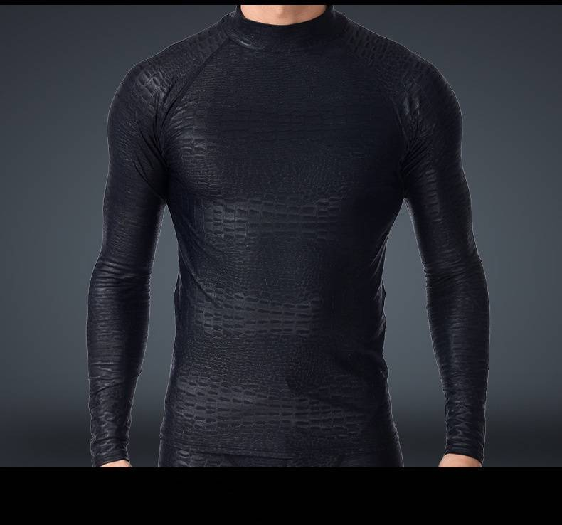Diving Suit, Long-sleeved Swimsuit, Sun-protective Jellyfish Suit, Two-piece Men's Snorkeling And Surfing Suit, Quick-drying Top_voghion.com