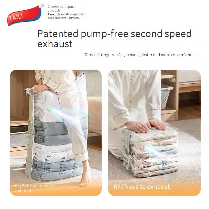 Vacuum Compression Bag Free Air Quilt Storage Clothing Home Use Extra Large Compression Bag_voghion.com