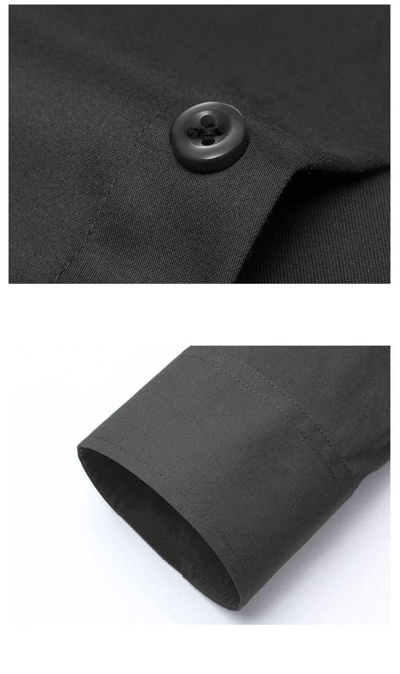 Men's Clothing Men's Long Sleeved No Iron Business Formal Fit Korean Style Professional Working Men's White Casual Suit Shirt_voghion.com