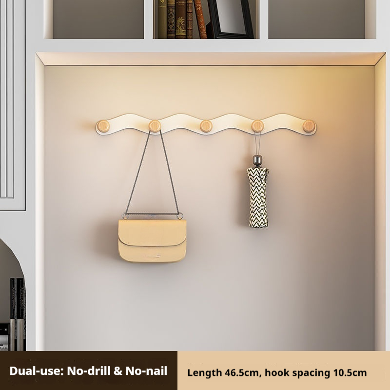 Ganchos de pared sin taladro: ahorra espacio en la puerta y la pared para abrigos, sombreros y bolsos (varios estilos y opciones de ganchos, hierro resistente a la oxidación)_voghion.com