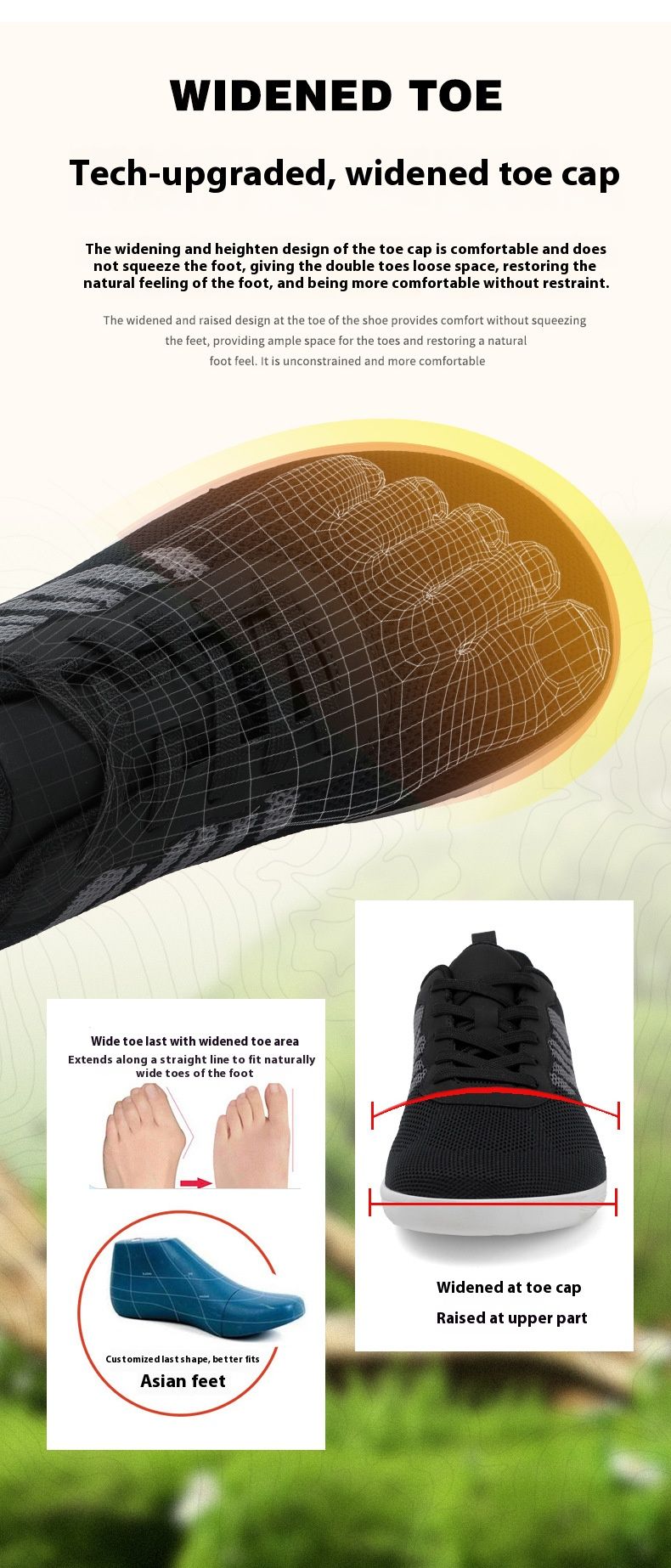 Breathable Knit Wide Toe Barefoot Shoes With Soft Sole For Men And Women - Lightweight, Slip-Resistant, Comfortable For Running, Walking_voghion.com