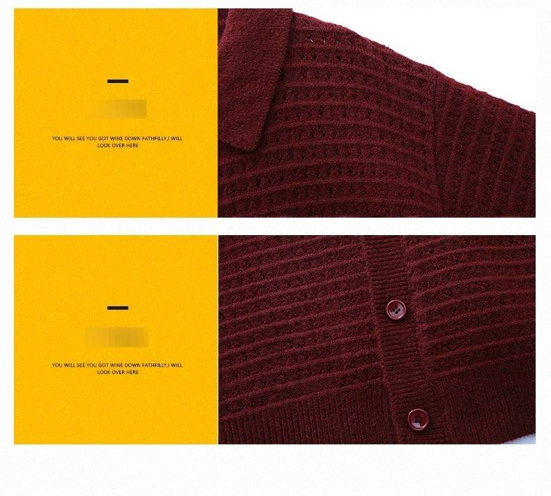 Men's Casual Knit Sweater Oversized Fit Round Neck Long Sleeve Pullover Soft Breathable For Autumn Winter_voghion.com