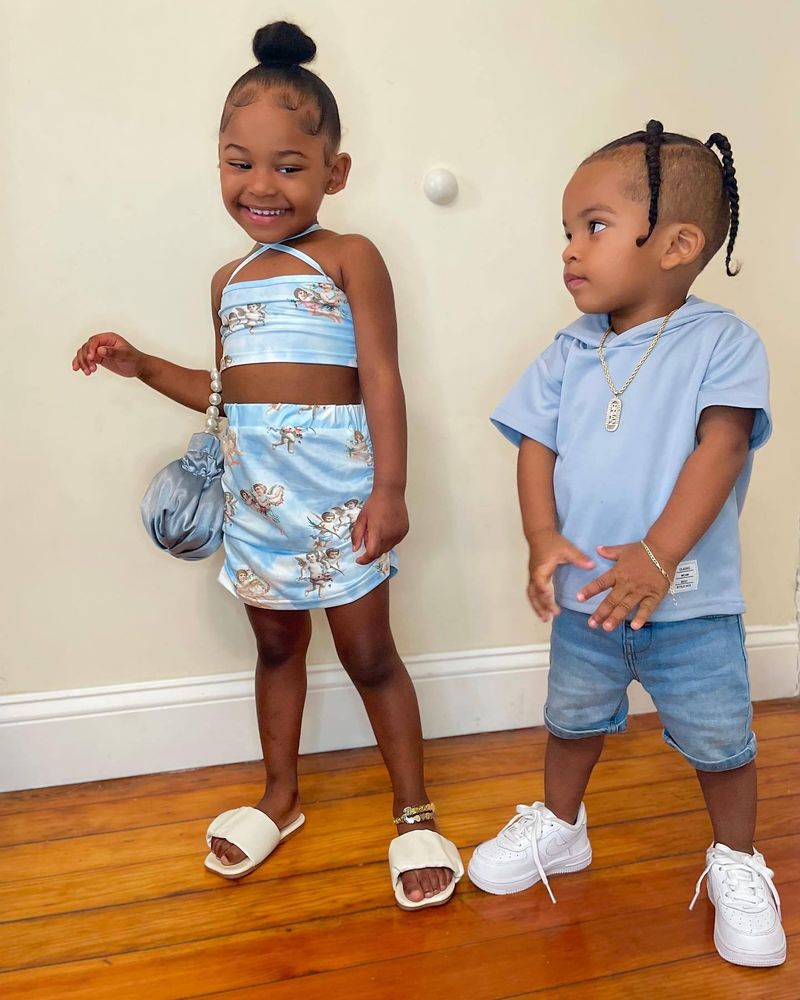 Kinderbekleidung Neues Produkt Bedruckter kurzer Camisole-Rock für Mädchen_voghion.com