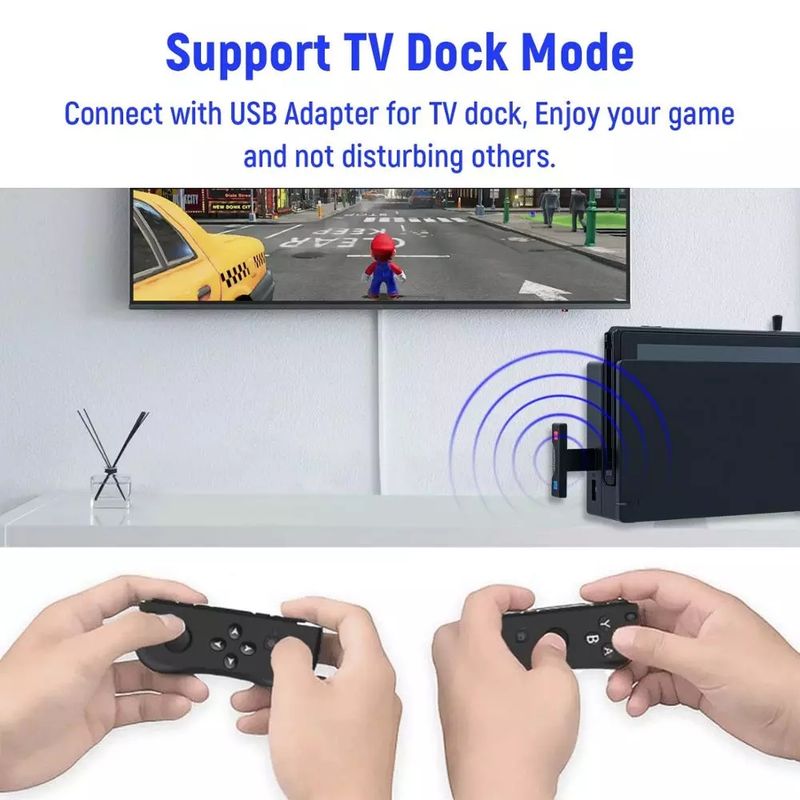 Ultradunne draadloze audiozender/audioadapterconverter voor Nintendo Switch/Lite/PS4/PS5/PC (HC-A3518)_voghion.com