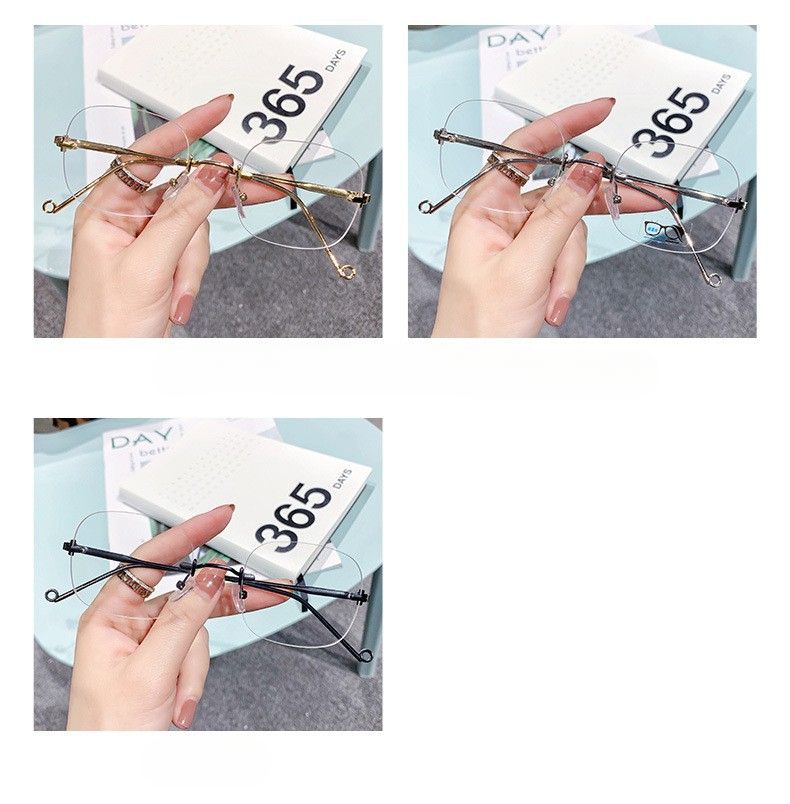 Borderless Brëll Jennie Mat der selwechter einfacher Fraebrëll Internet Promi Ultraliicht Anti-Blo Brëll_voghion.com