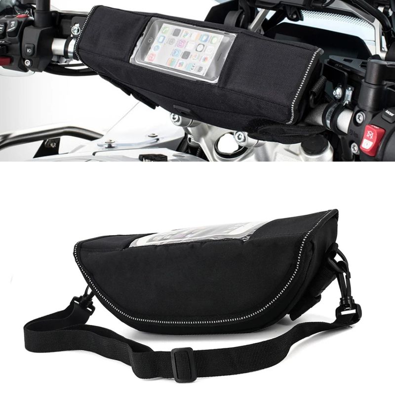 DO Apulia RS660/Tuono 660 Nadaje się do wszystkich roczników motocykli Torba na kierownicę Wodoodporna torba do przechowywania na kierownicę Torba pyłoszczelna_voghion.com