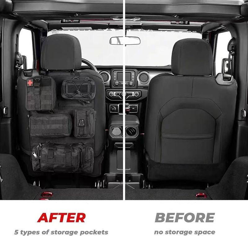Tactical Storage Bag Car Back Seat Tactical Storage Bag Vehicle Multi-functional Large Capacity Combination Storage Suspension Bag_voghion.com