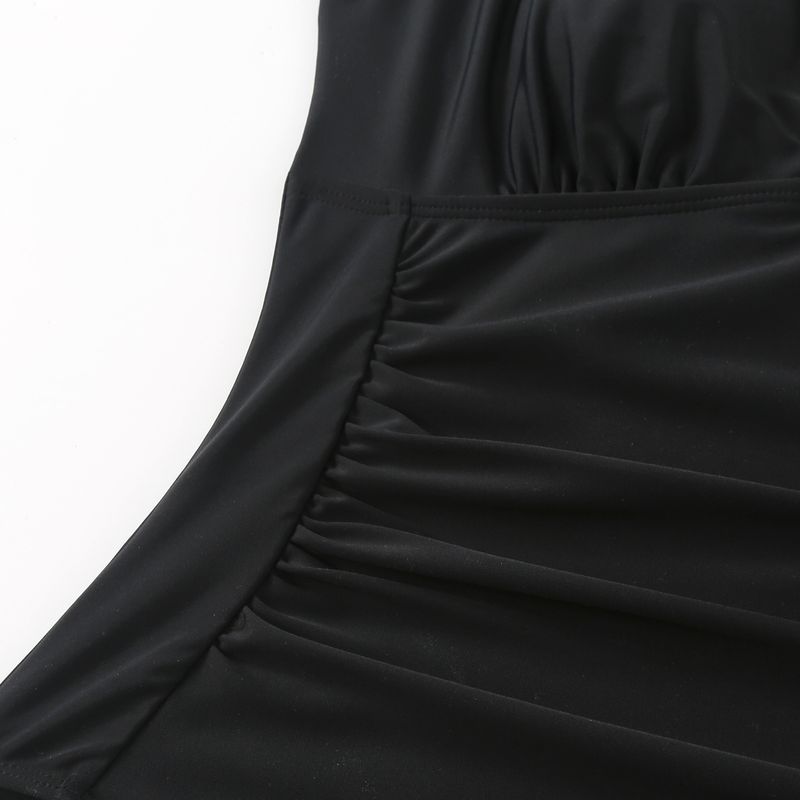 Maillot de bain une pièce sexy à col en V profond et dos nu_voghion.com