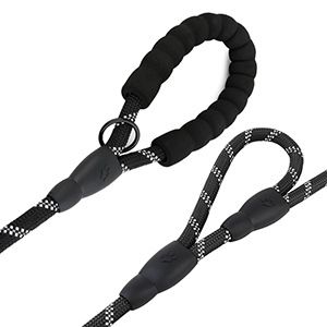 Für große Hunde, klemmfrei, mit Doppelgriff, aus Führseil, mit reflektierenden Elementen_voghion.com