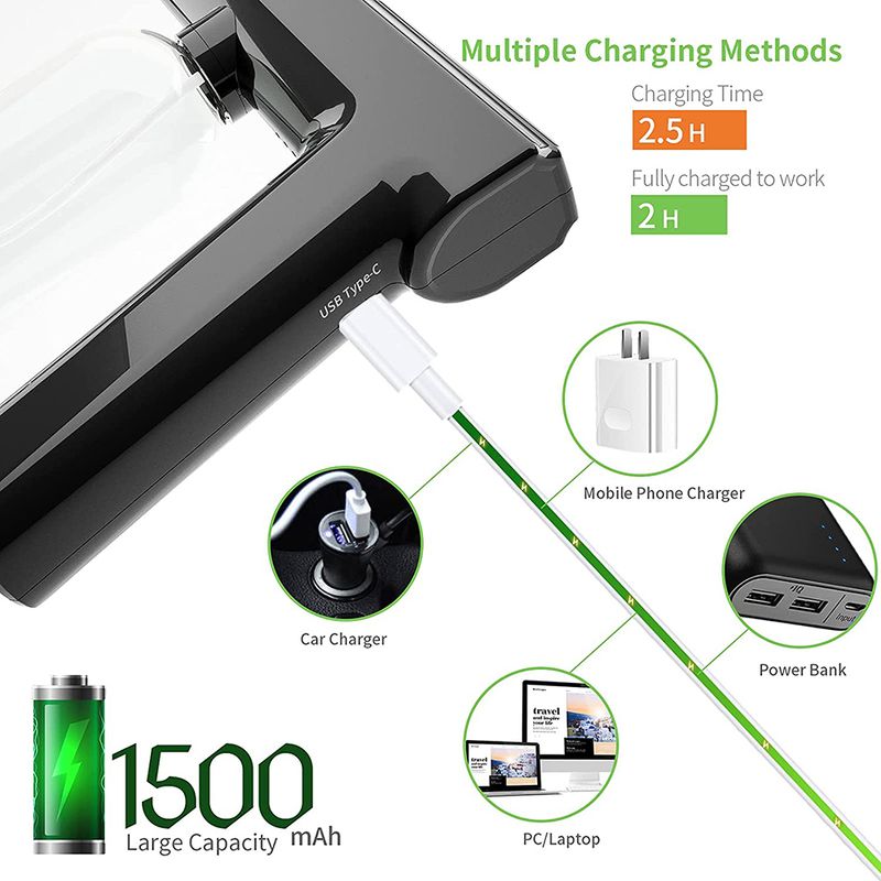 Drahtlose Desinfektion Sprayer Handheld Tragbare USB Aufladbare Nano Zerstäuber Hause Elektrische Desinfektion Dampf Spray Gun Drop_voghion.com