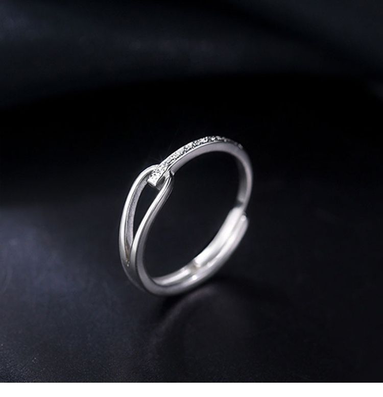925 Sterling Silver Rupert's Tears Ring For Women, Ins Korean Version, Light Luxury, Simple Niche Design, High-end Feel,_voghion.com