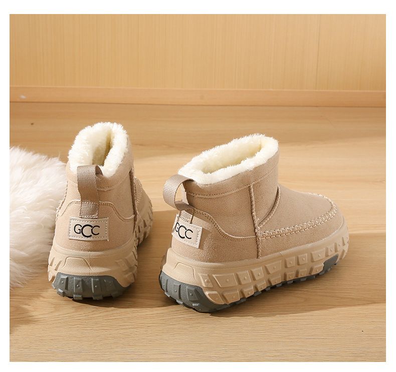 Damenschuhe Plüsch High Top Schneestiefel Damen Winter Neue Student Ins Version Warme Freizeitschuhe Baumwollschuhe LD7502_voghion.com