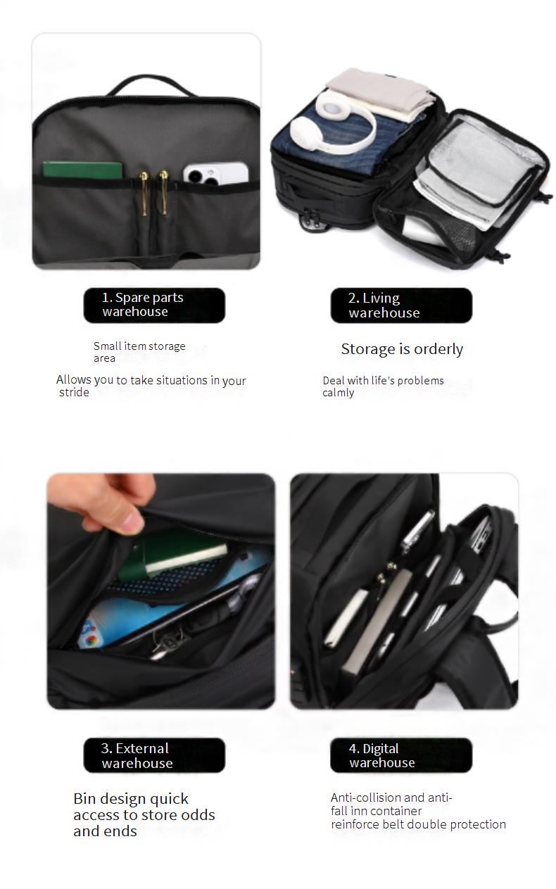 Herrentaschen Reise-Vakuum-Rucksack Vakuum-Kompressionsbeutel Rucksack mit großer Kapazität Herren-Business-Multifunktions-Computertasche_voghion.com