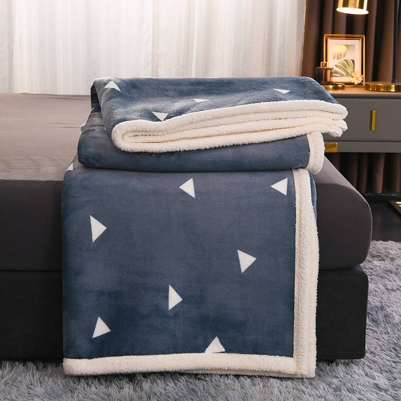 Plüsch-Fleecedecke für Kinder aus Lammfell – ultraweiche doppellagige Sherpa- und Korallenfleecedecke_voghion.com