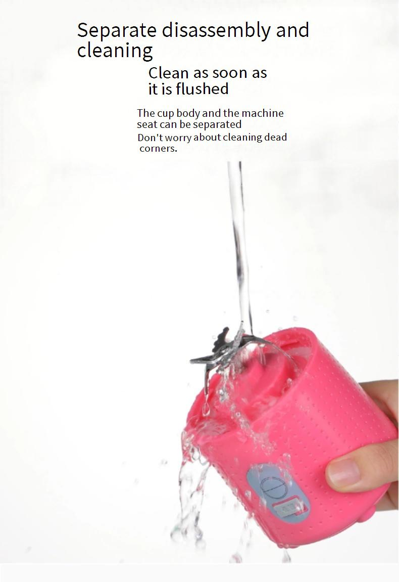 Exprimidor eléctrico inalámbrico para electrodomésticos de cocina, mini exprimidor pequeño, exprimidor de carga, exprimidor portátil_voghion.com