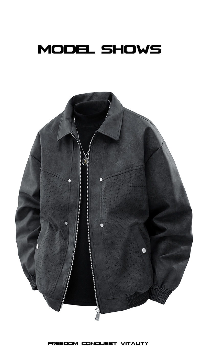 Men's Clothing Plus Size Retro Print Jacket Large Size Coat Casual Loose Trend Comfortable Cool Top_voghion.com