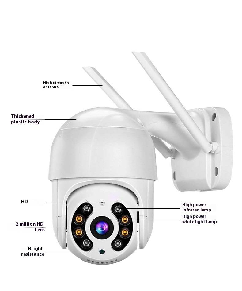 XiongMai ICSee Outdoor-WLAN-Sicherheitskamera – Infrarot-Nachtsicht, HD-Überwachung, wetterfestes Design_voghion.com