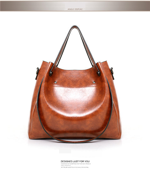 Damentasche Damen Neue Retro Vierteilige Mutter- und Kindertasche Große Kapazität Einzelschulterhandtasche Umhängetasche_voghion.com