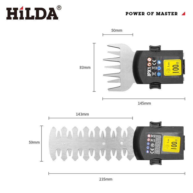 HILDA Cordless Lithium-Ion Hedge Trimmer With 7.2V Battery, Lightweight & Ergonomic Design For Precise Garden Shaping_voghion.com