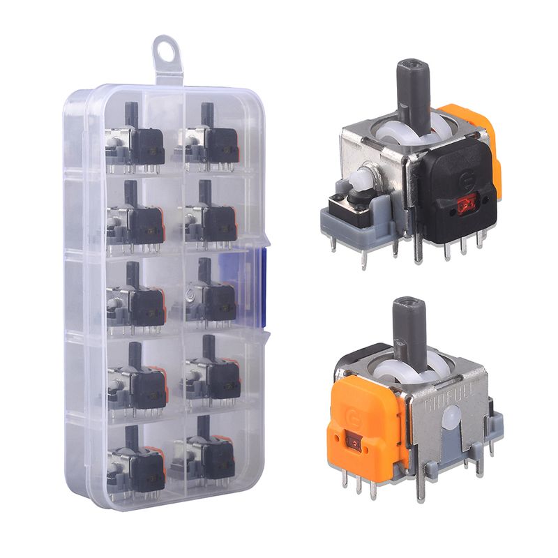 10 STÜCKE Elektromagnetische Hohe Präzision Kein Driften Hall-Effekt Thumb-Sticks Joystick Rocker Modul Für PS4/PS5/Xbox_voghion.com
