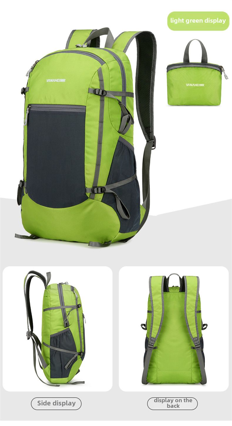 Sac à dos d'alpinisme léger et multifonctionnel, pliable et anti-éclaboussures, pour l'extérieur et la journée_voghion.com
