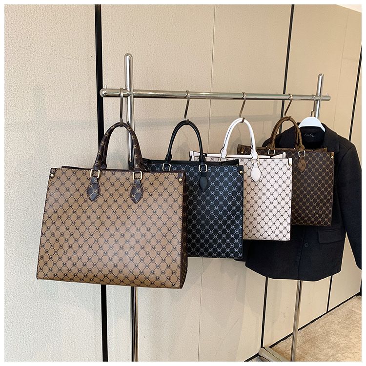 grande capacità tote bag nuova borsa per la spesa retrò leggera borsa di lusso per pendolari borsa a tracolla portatile_voghion.com